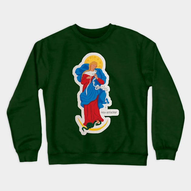 Mary who unties the knots Crewneck Sweatshirt by Ô Bonne Mère